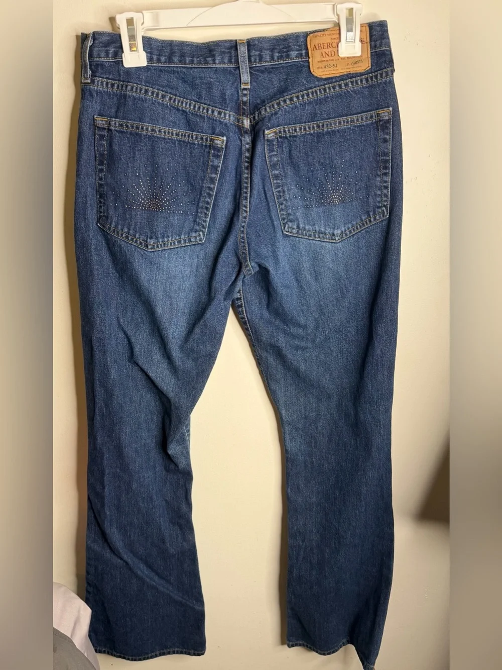 Vintage Y2K Abercrombie & Fitch Medium Blue Flare Jeans